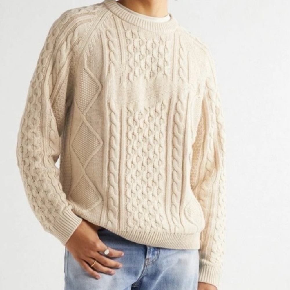 Nike Cream Cable Knit Men’s Sweater